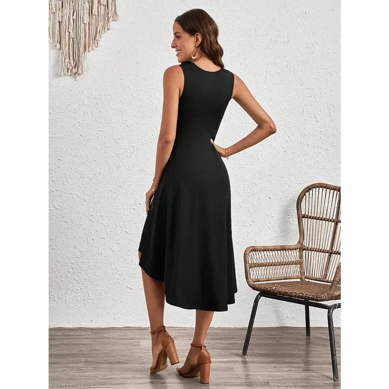 Vestido Midi Sem Mangas