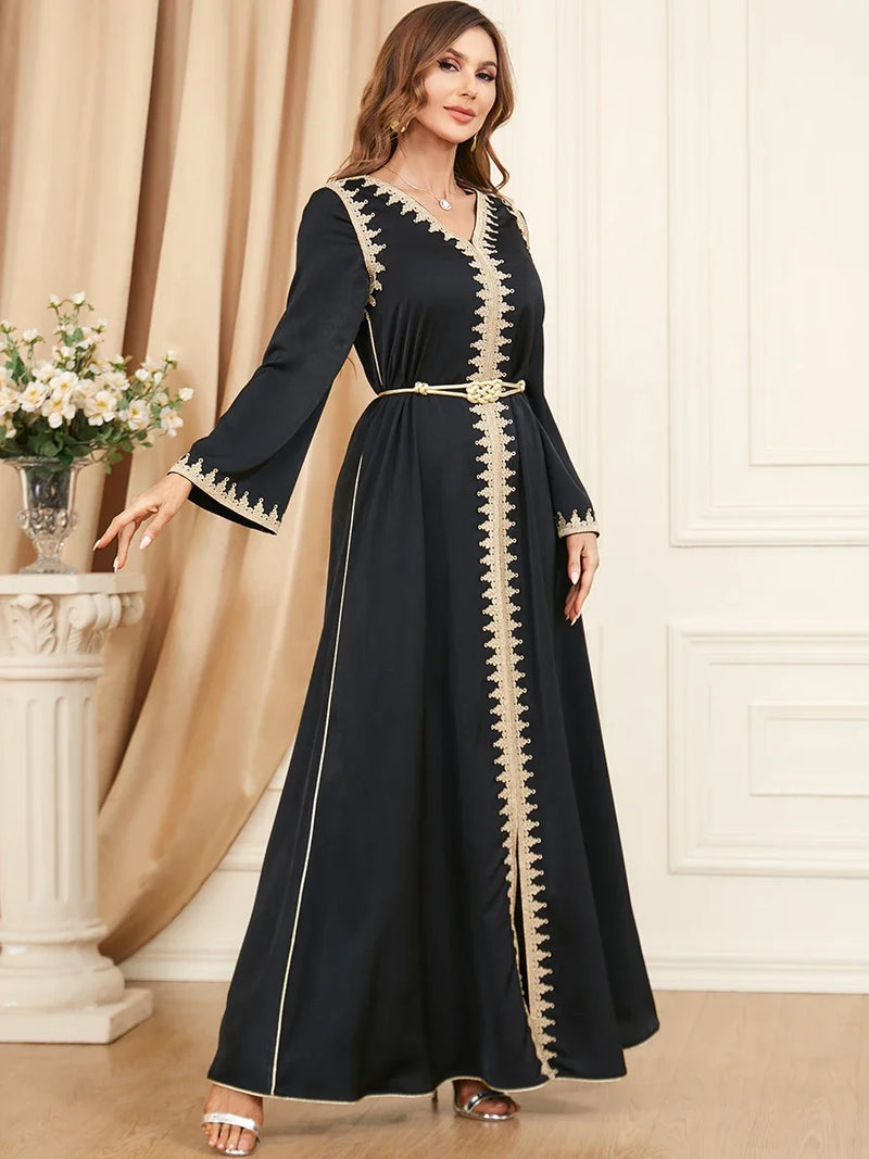 Vestido Longo com Cordão Titania