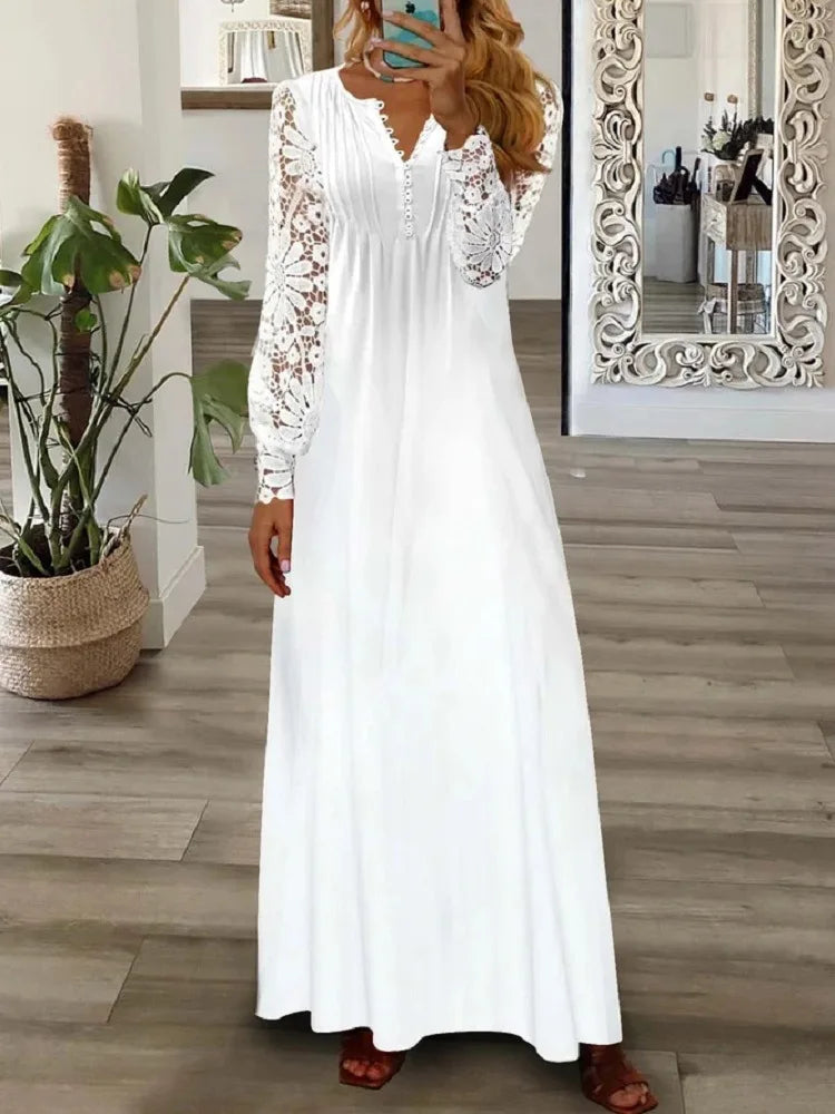 Vestido de Manga Comprida Elenice