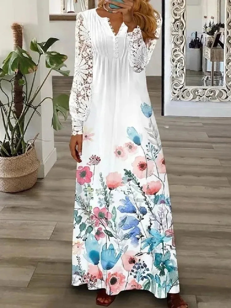 Vestido de Manga Comprida Elenice