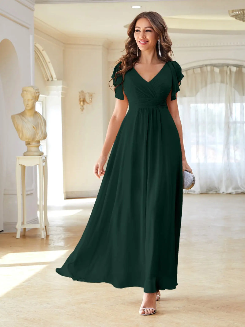 Vestido Longo de Chiffon Rosélia