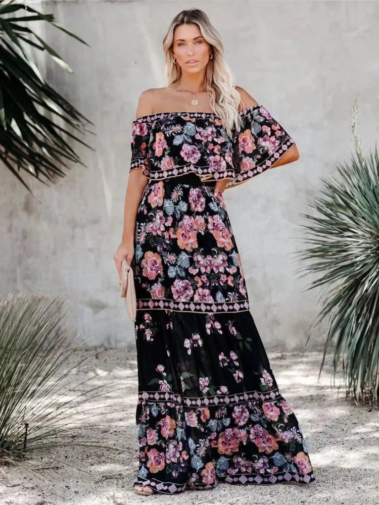 Vestido Longo Sem Ombros