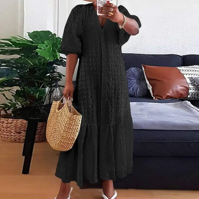 Vestido Longo Plissado Zenobia