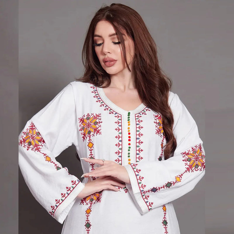 Vestido Longo Bordado Orlena