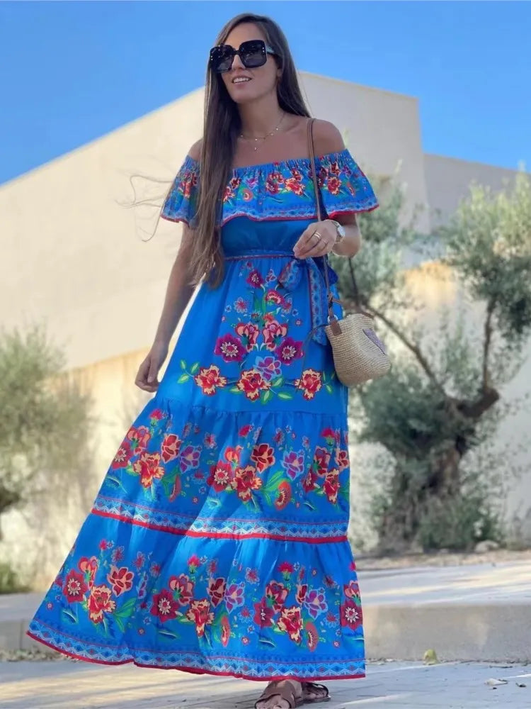 Vestido Longo Sem Ombros