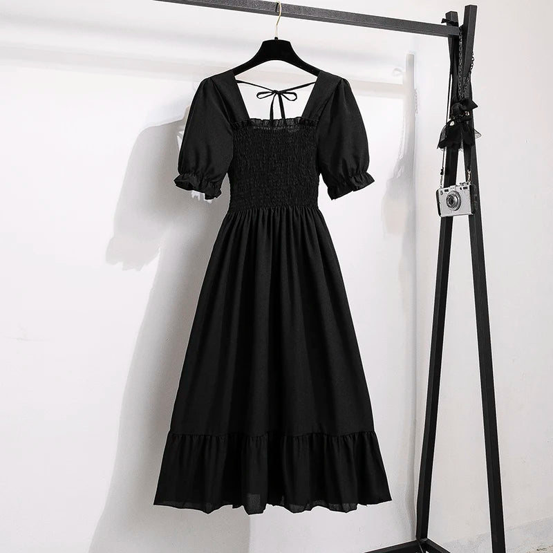 Vestido de Chiffon Manga Curta Venetia