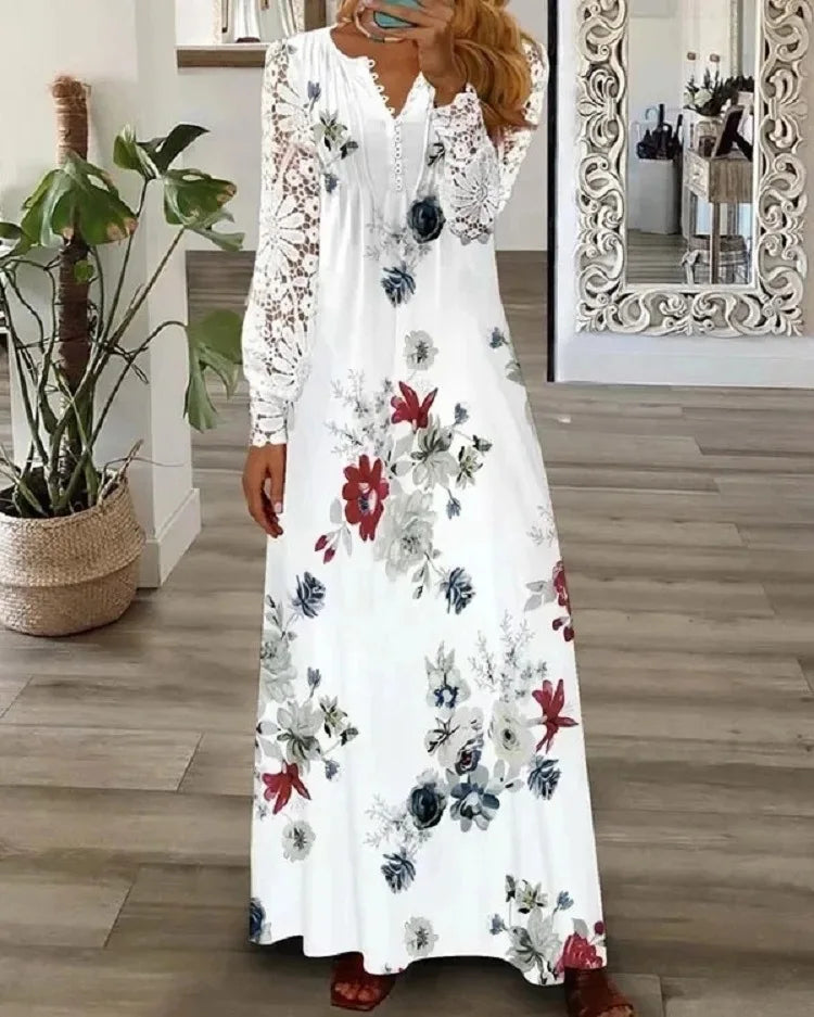 Vestido de Manga Comprida Elenice