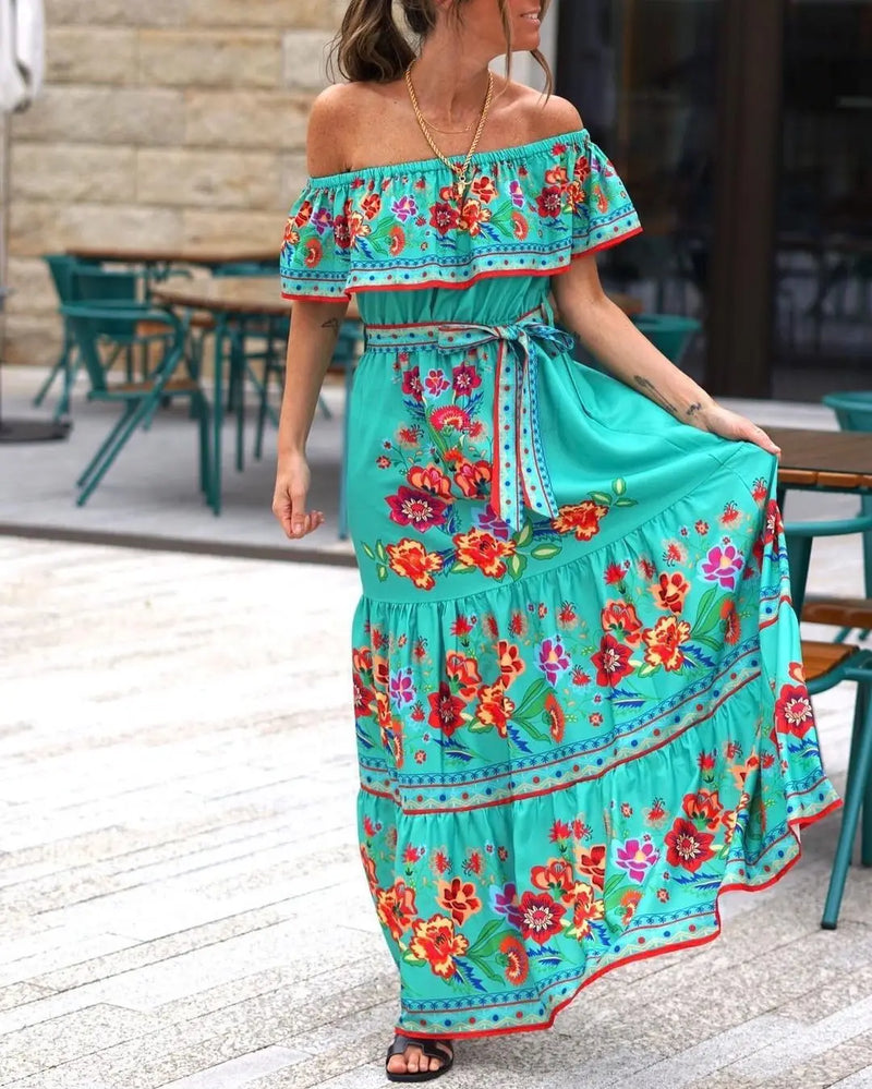 Vestido Longo Sem Ombros