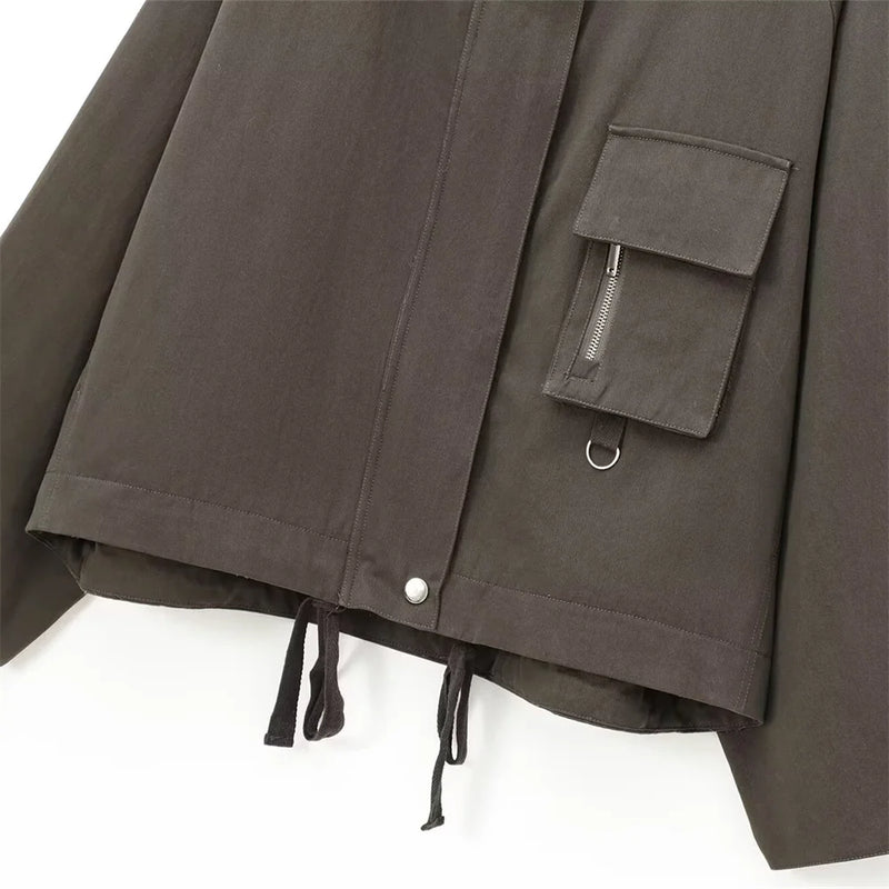 Casaco Feminino com Bolso Lavíria
