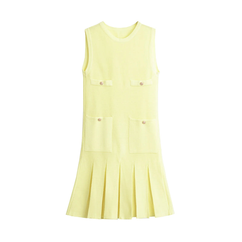 Vestido Curto com Bolsos Séfora