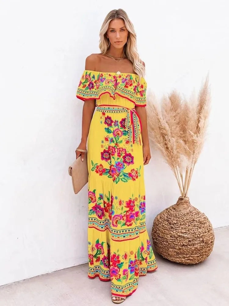 Vestido Longo Sem Ombros