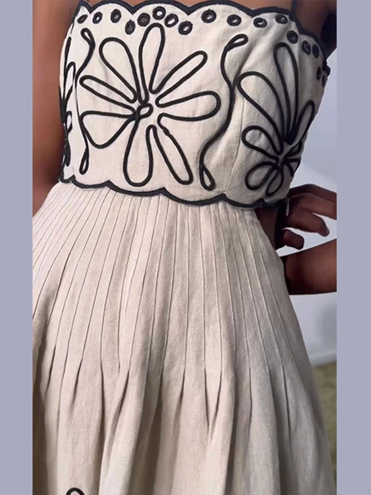 Vestido Longo Estampado Vintage Serafina