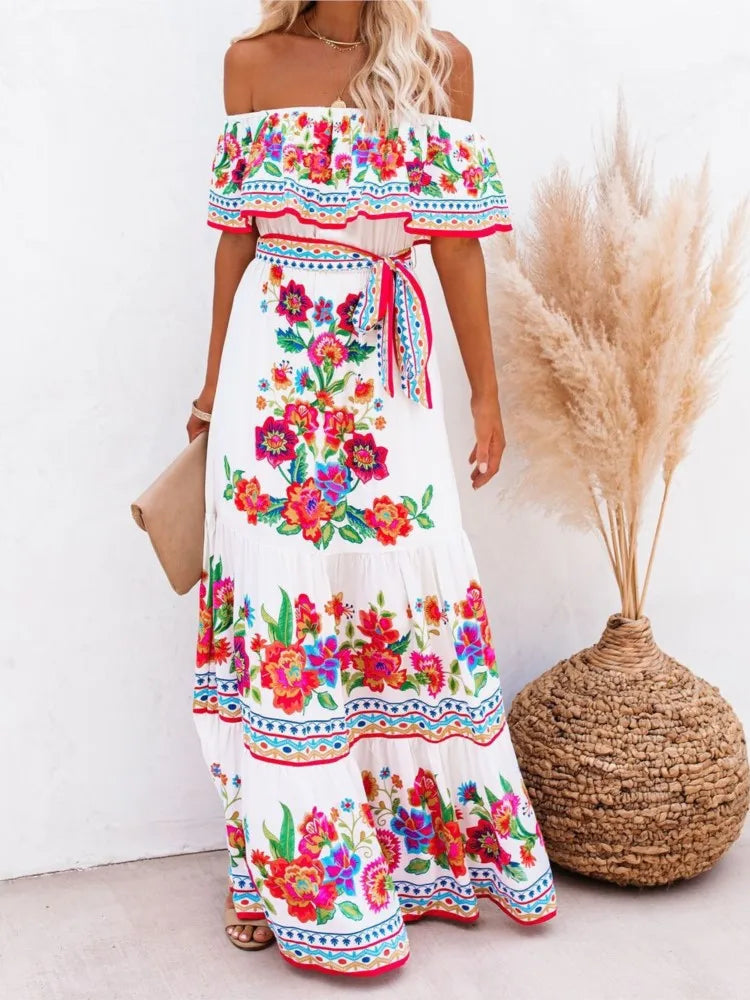 Vestido Longo Sem Ombros