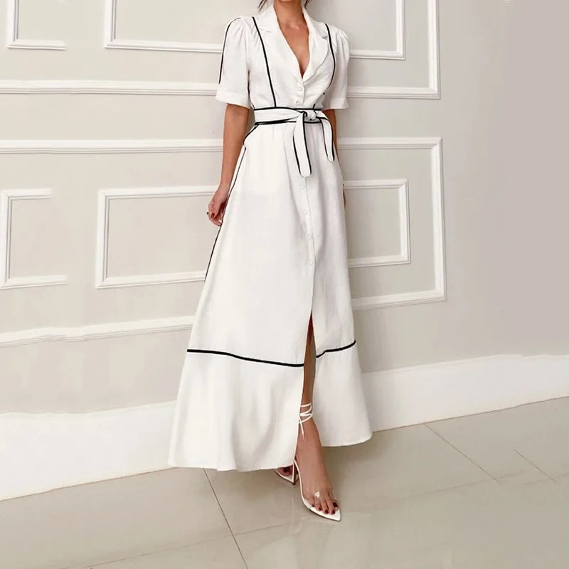 Vestido Longo com Cinto