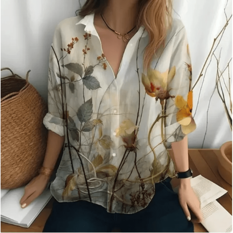 Camisa Feminina Social Estampada Dayra - Vennanci
