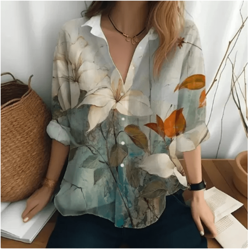 Camisa Feminina Social Estampada Dayra - Vennanci