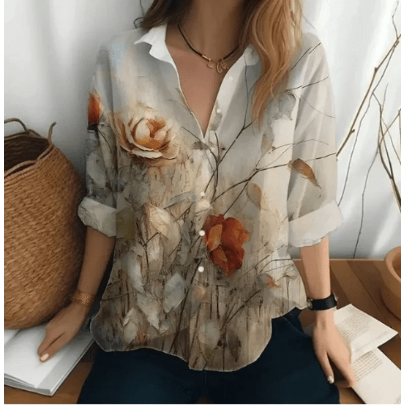 Camisa Feminina Social Estampada Dayra - Vennanci