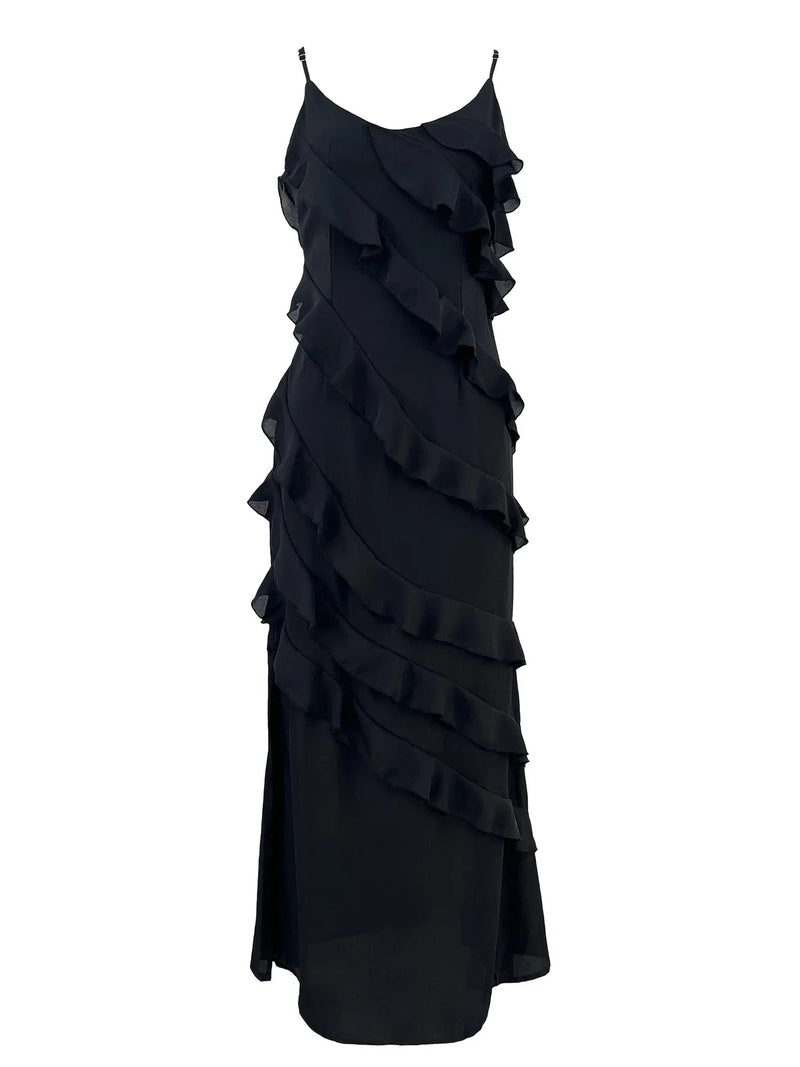 Vestido Feminino Longo de Chiffon Hilde - Vennanci