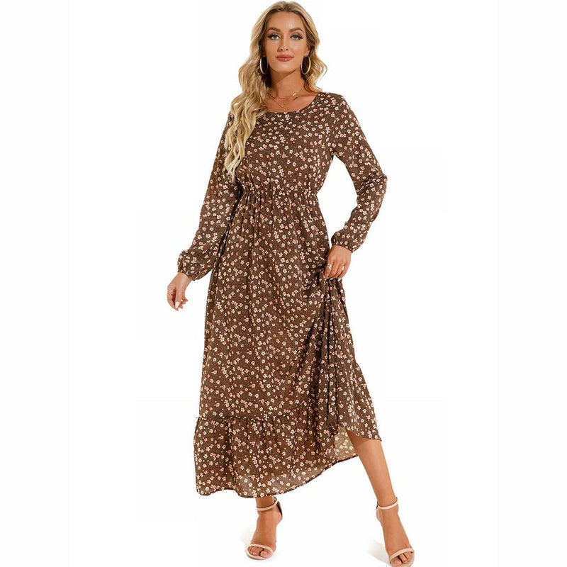 Vestido Feminino Longo Estampado Rafaella - Vennanci