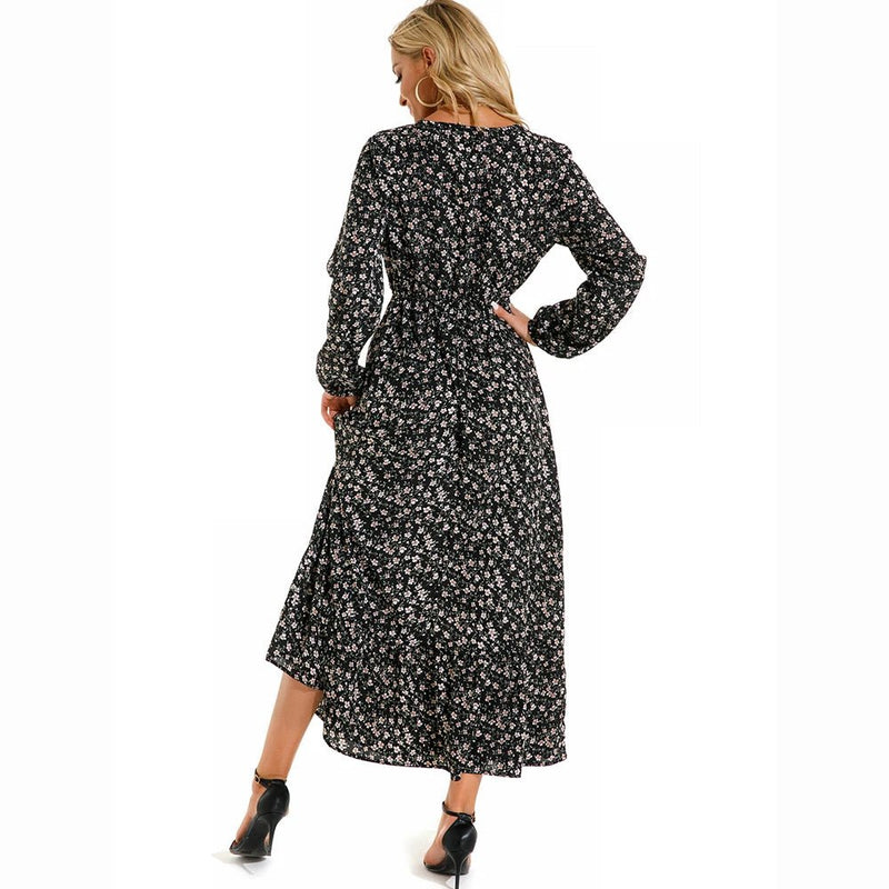 Vestido Feminino Longo Estampado Rafaella - Vennanci
