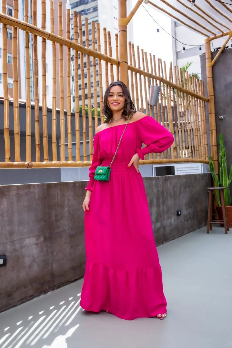 Vestido Feminino Manga Longa Emília - Vennanci