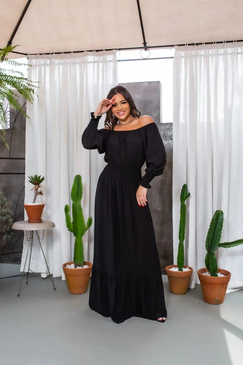 Vestido Feminino Manga Longa Emília - Vennanci