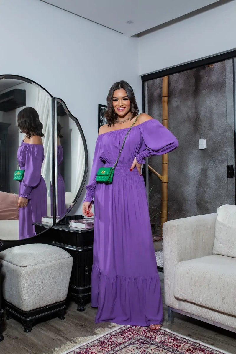 Vestido Feminino Manga Longa Emília - Vennanci
