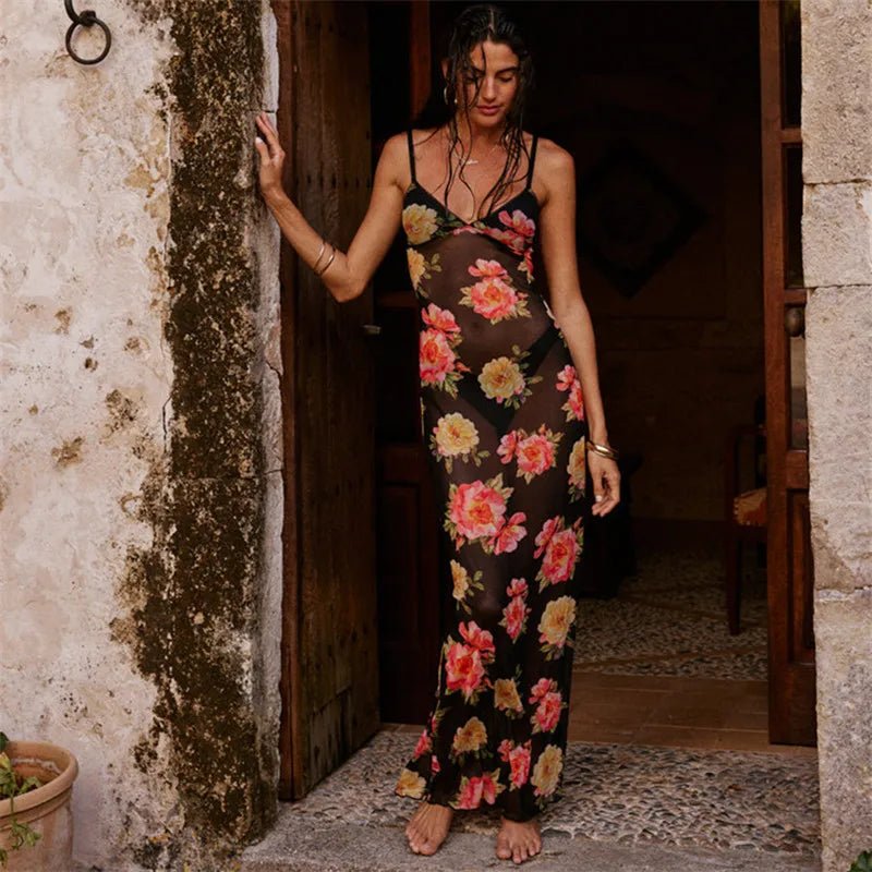 Vestido Floral Sem Mangas Mireya - Vennanci