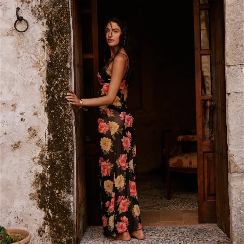 Vestido Floral Sem Mangas Mireya - Vennanci