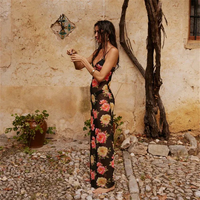 Vestido Floral Sem Mangas Mireya - Vennanci