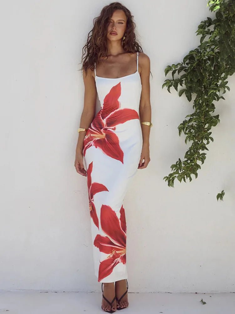 Vestido Longo com Estampa Floral Daniela - Vennanci
