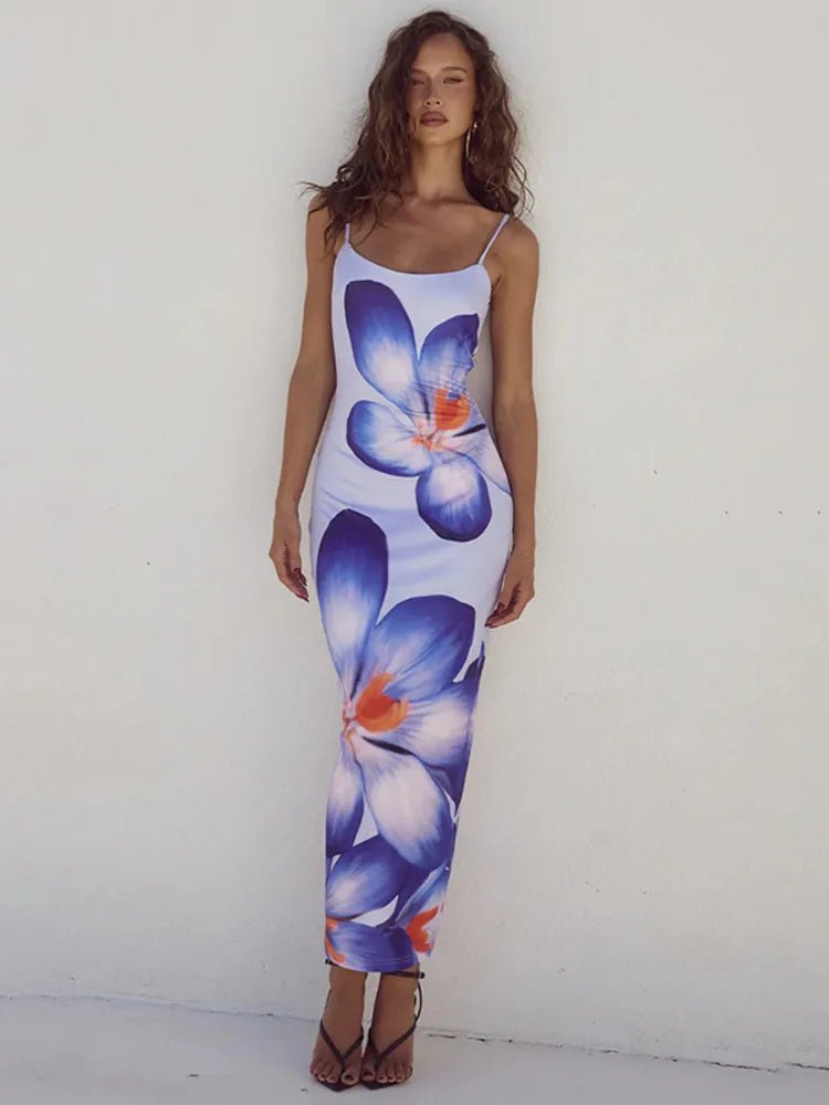 Vestido Longo com Estampa Floral Daniela - Vennanci