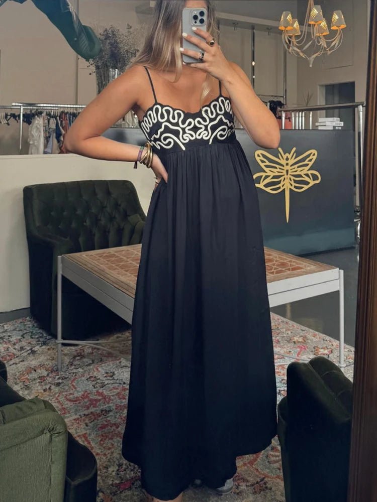 Vestido Longo de Bordado Jordana - Vennanci