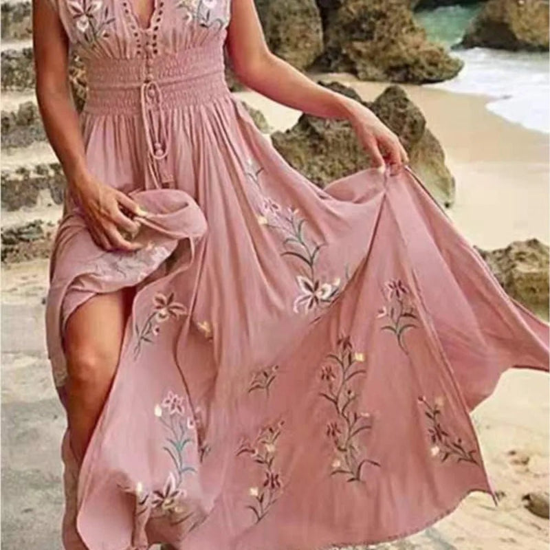 Vestido Longo Floral Ulla - Vennanci