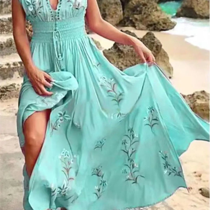 Vestido Longo Floral Ulla - Vennanci