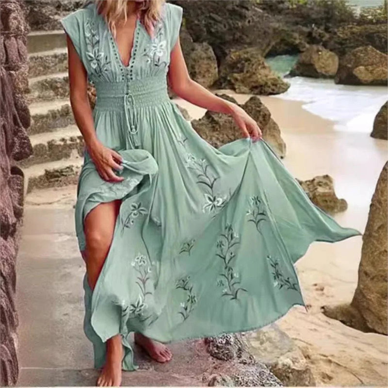 Vestido Longo Floral Ulla - Vennanci