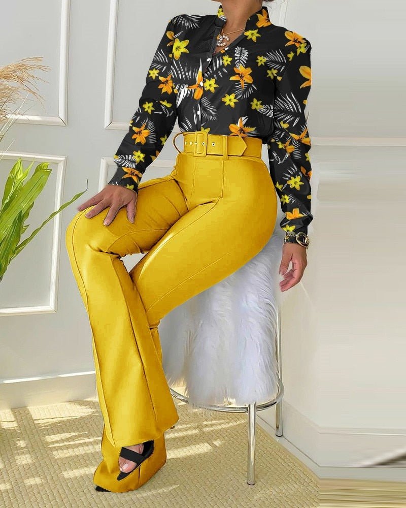 Conjunto Feminino Floral - Vennanci