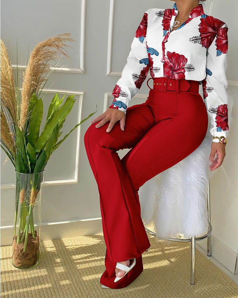 Conjunto Feminino Floral - Vennanci