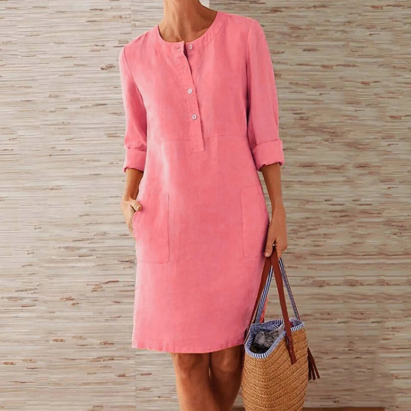 Vestido de Linho Feminino Kerlla - Vennanci