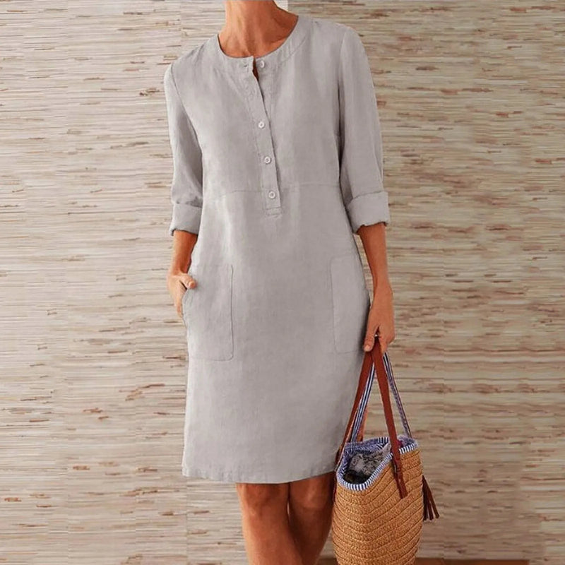 Vestido de Linho Feminino Kerlla - Vennanci