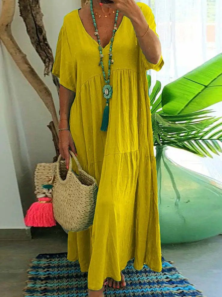Vestido de Linho Leonita - Vennanci