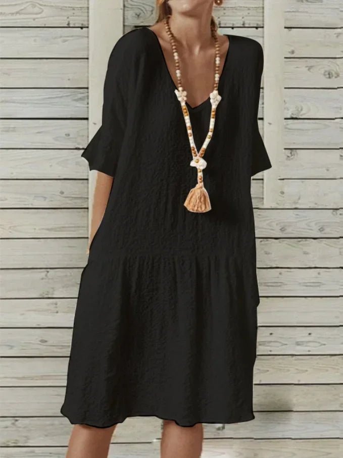 Vestido de Linho Mirian - Vennanci
