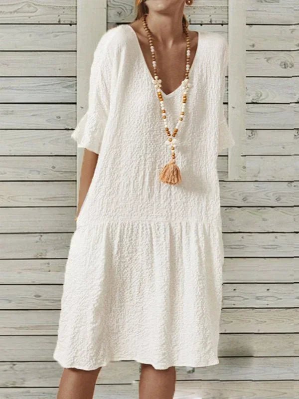 Vestido de Linho Mirian - Vennanci