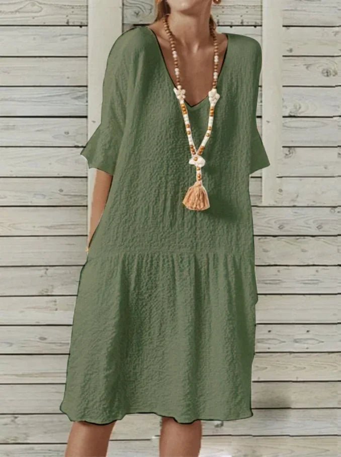 Vestido de Linho Mirian - Vennanci
