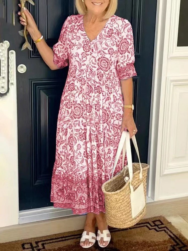 Vestido Estampado Helonis - Vennanci