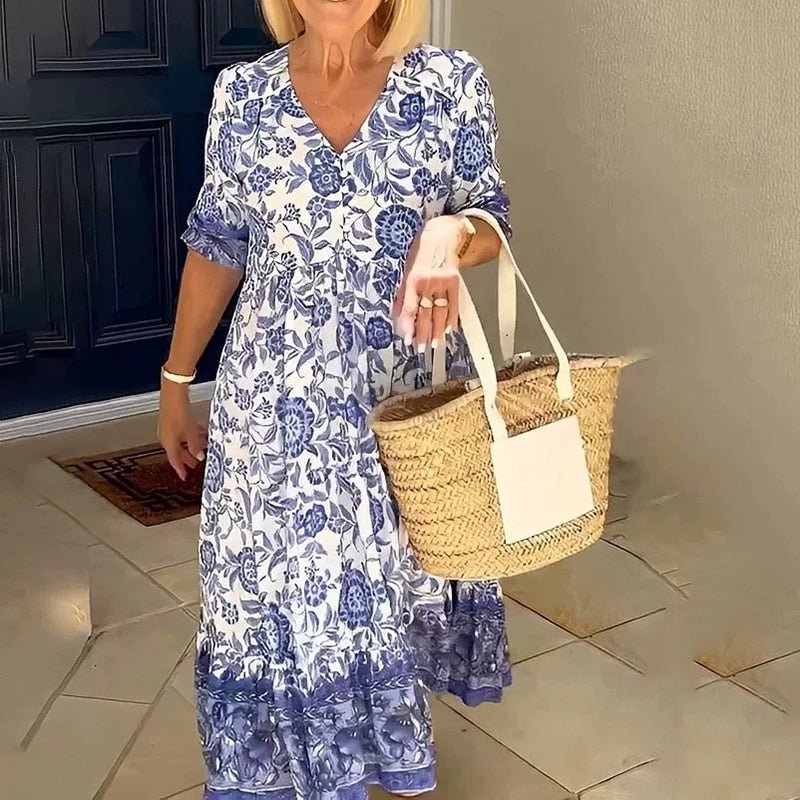 Vestido Estampado Helonis - Vennanci