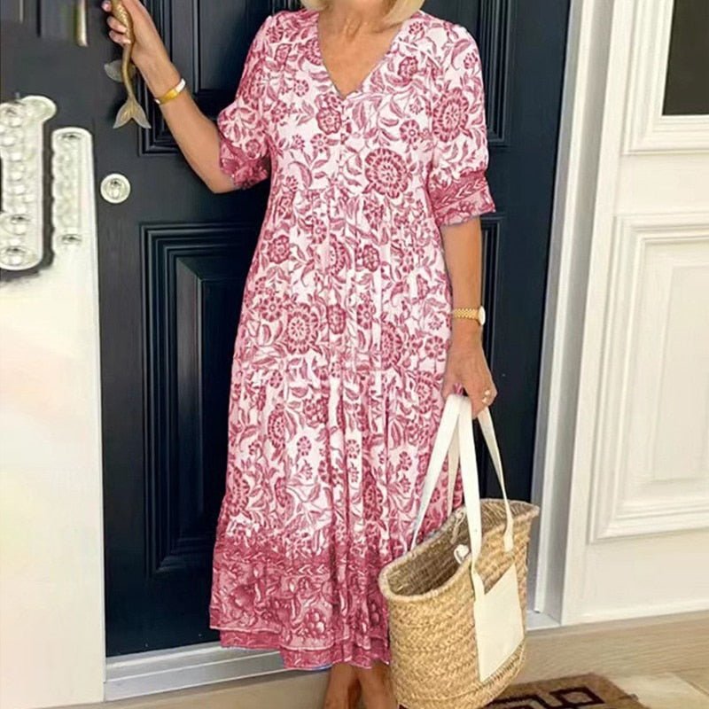 Vestido Estampado Helonis - Vennanci