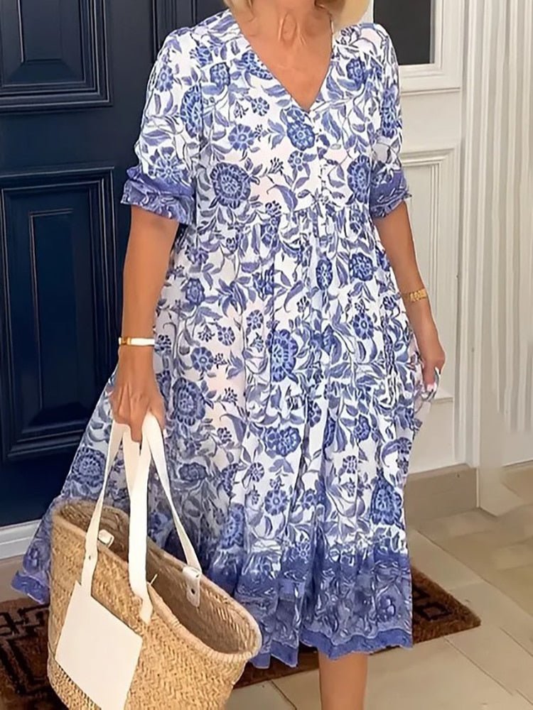 Vestido Estampado Helonis - Vennanci
