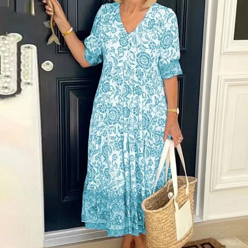 Vestido Estampado Helonis - Vennanci