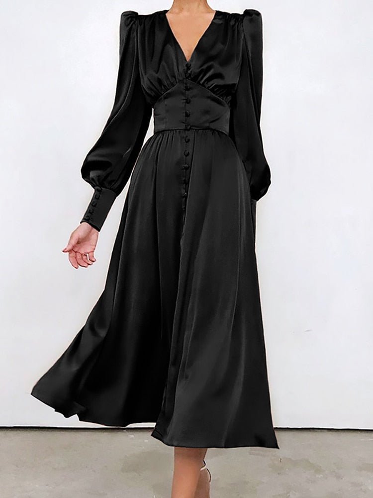 Vestido Midi de Festa - Vennanci